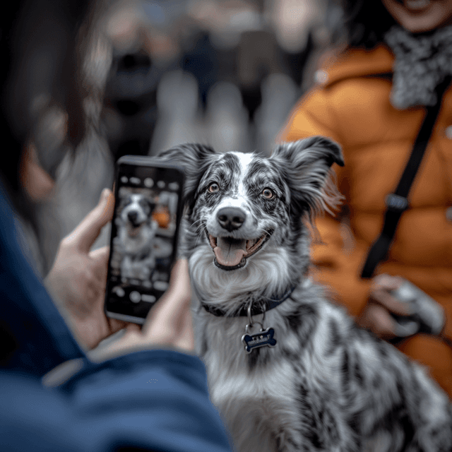 Dog selfie